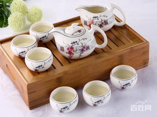 西安茶具供应 商务礼品套装 陶瓷茶具销售的图片